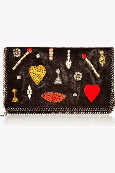 Stella McCartney Falabella Appliqué Embroidery Clutch — UFO No More